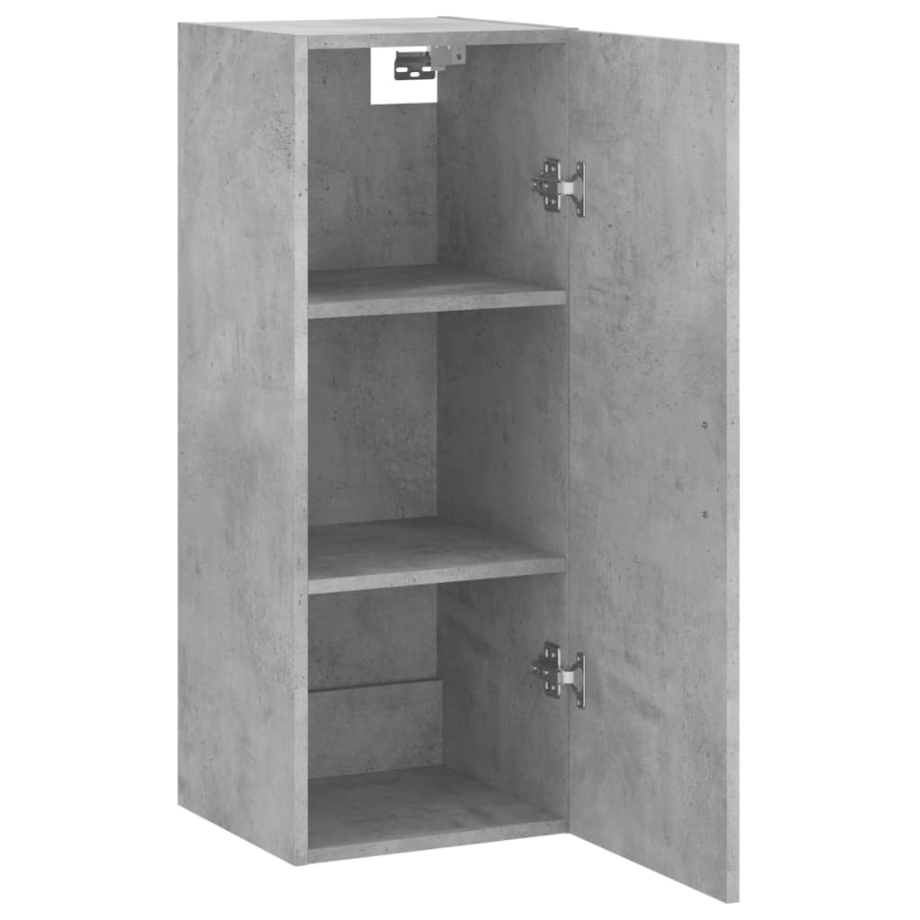 Wall Mounted Cabinet Concrete Grey 34,5x34x90 cm