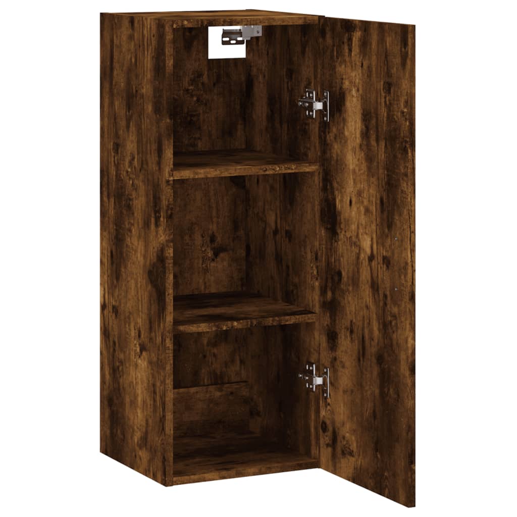 Wall Mounted Cabinet Smoked Oak 34,5x34x90 cm