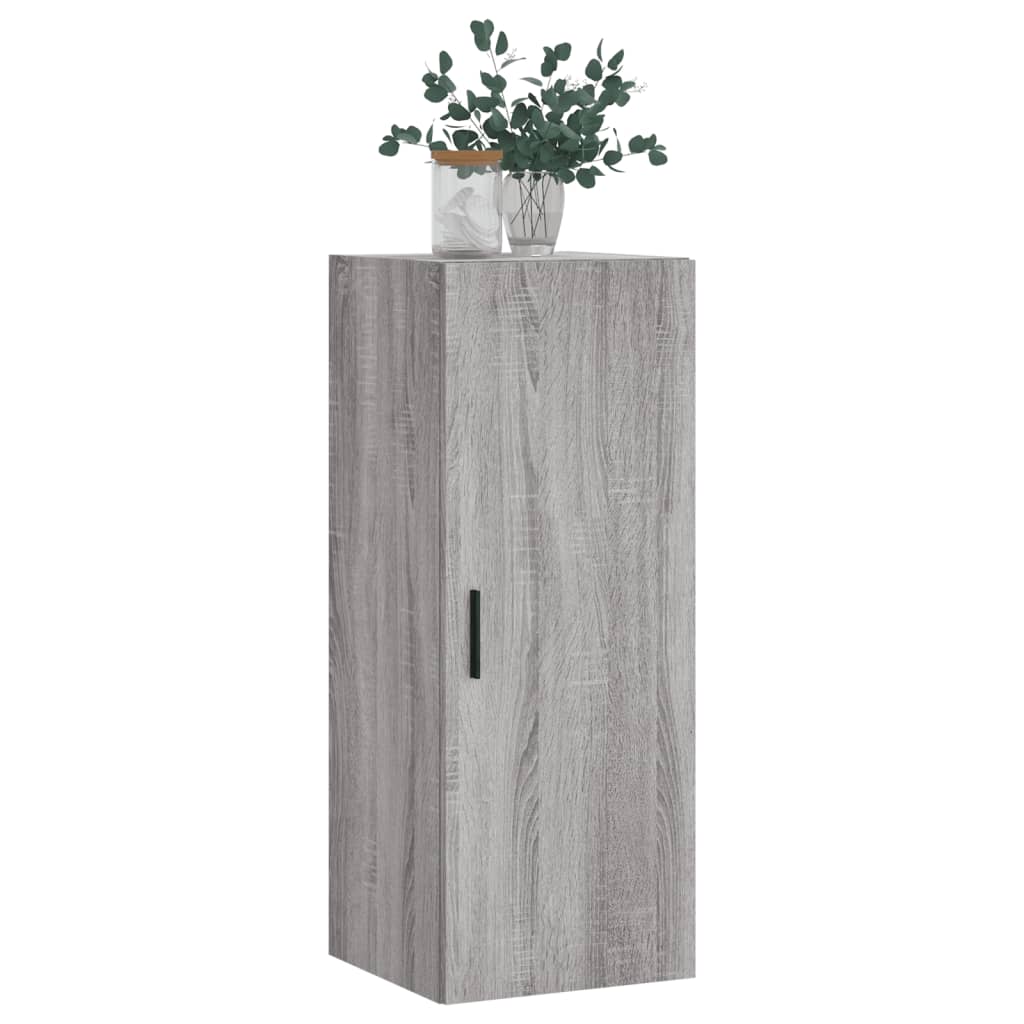 Wall Mounted Cabinet Grey Sonoma 34,5x34x90 cm
