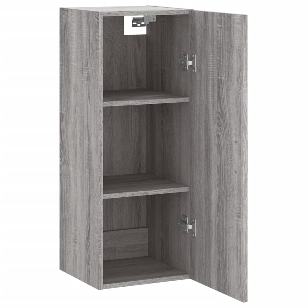 Wall Mounted Cabinet Grey Sonoma 34,5x34x90 cm