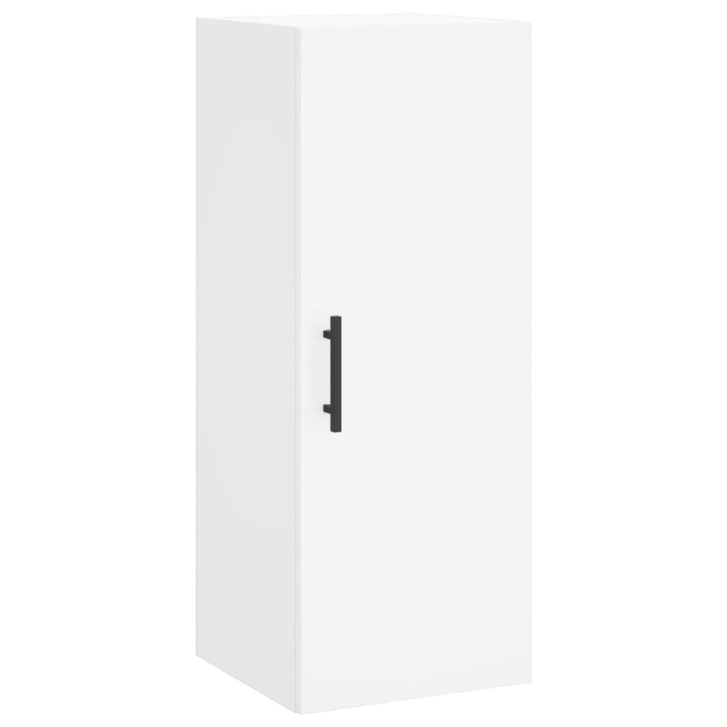 Wall Mounted Cabinet White 34,5x34x90 cm