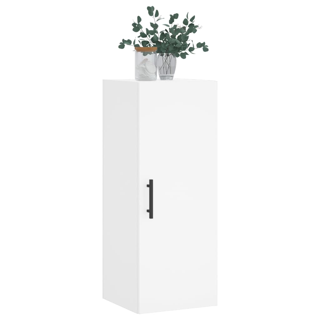 Wall Mounted Cabinet White 34,5x34x90 cm
