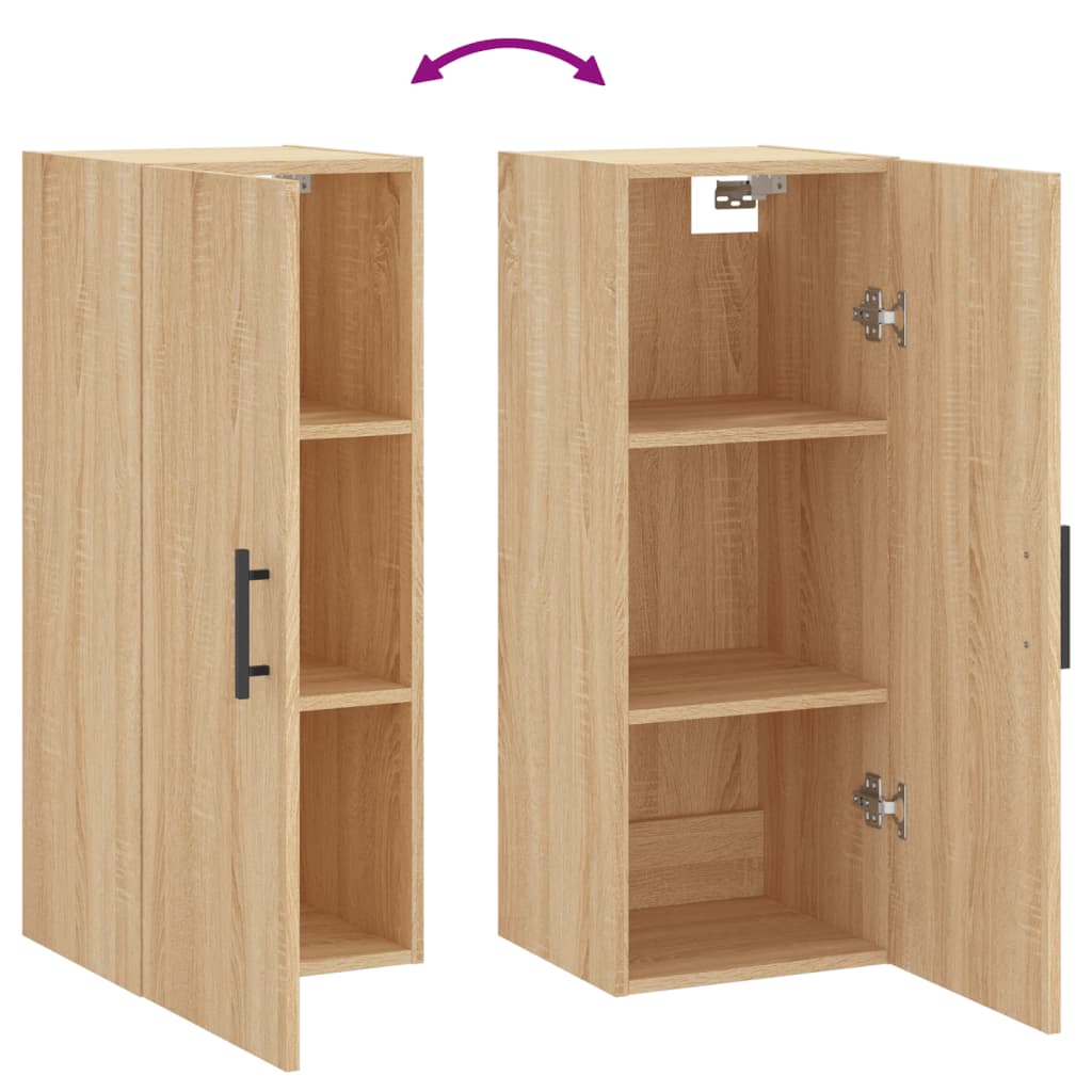 Wall Mounted Cabinet Sonoma Oak 34,5x34x90 cm