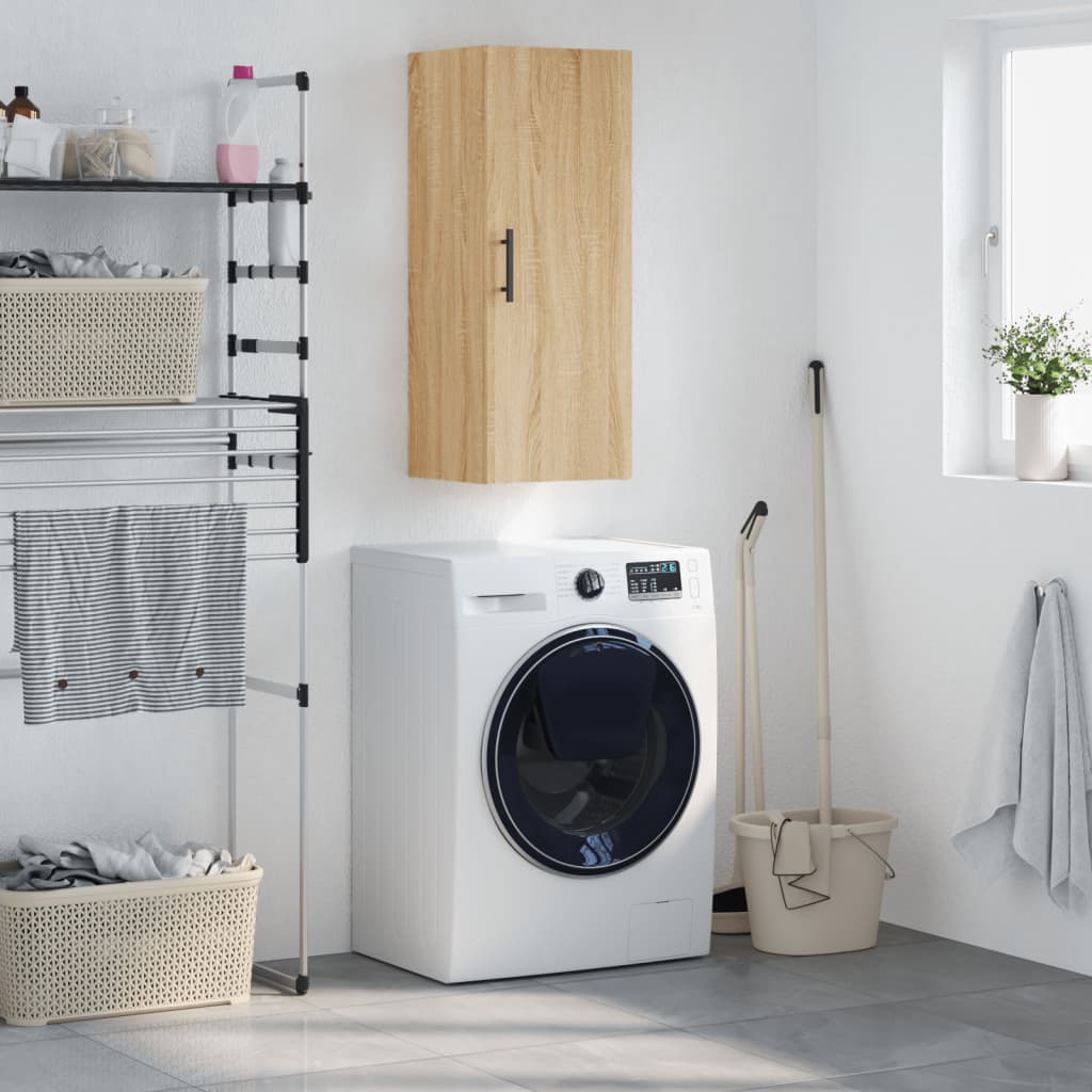 Wall Mounted Cabinet Sonoma Oak 34,5x34x90 cm