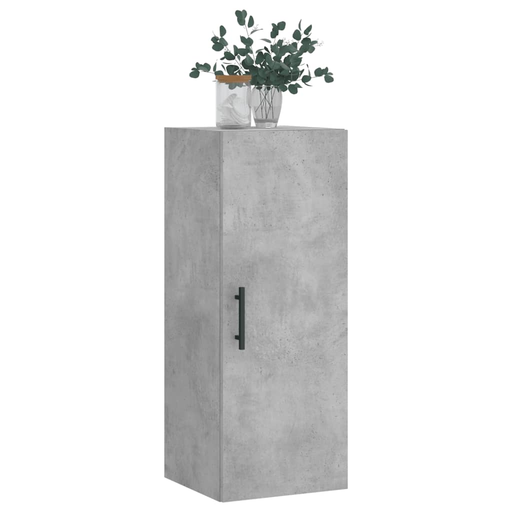 Wall Mounted Cabinet Concrete Grey 34,5x34x90 cm
