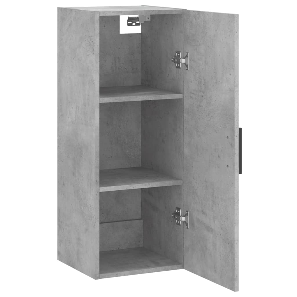 Wall Mounted Cabinet Concrete Grey 34,5x34x90 cm