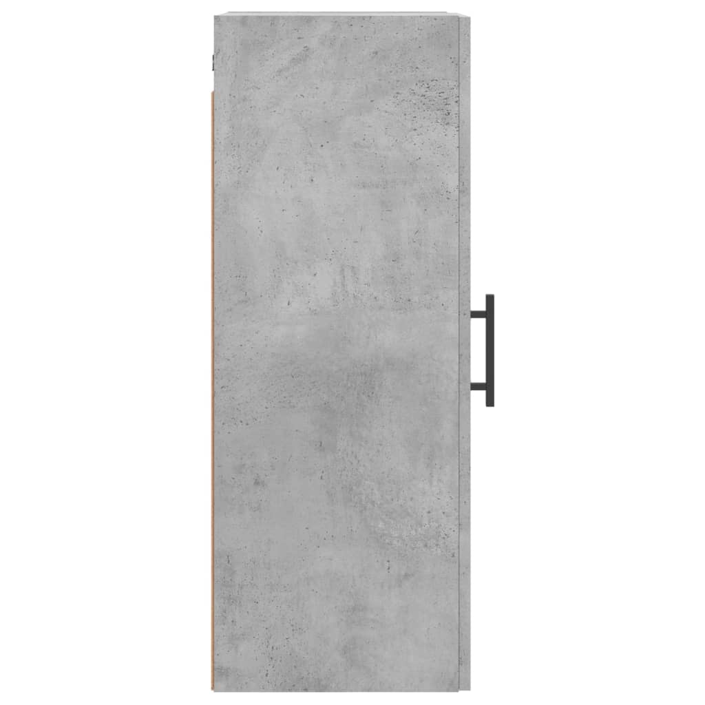 Wall Mounted Cabinet Concrete Grey 34,5x34x90 cm