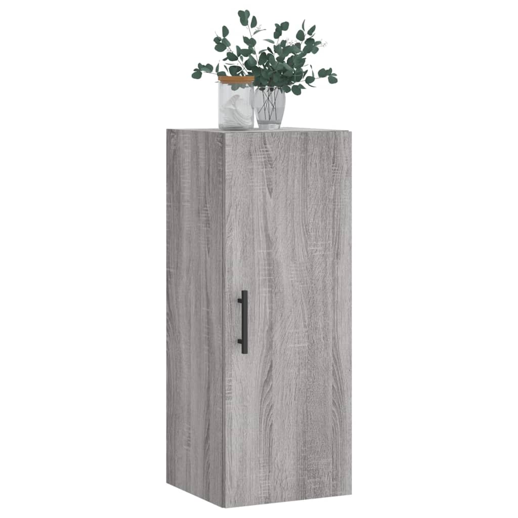 Wall Mounted Cabinet Grey Sonoma 34,5x34x90 cm