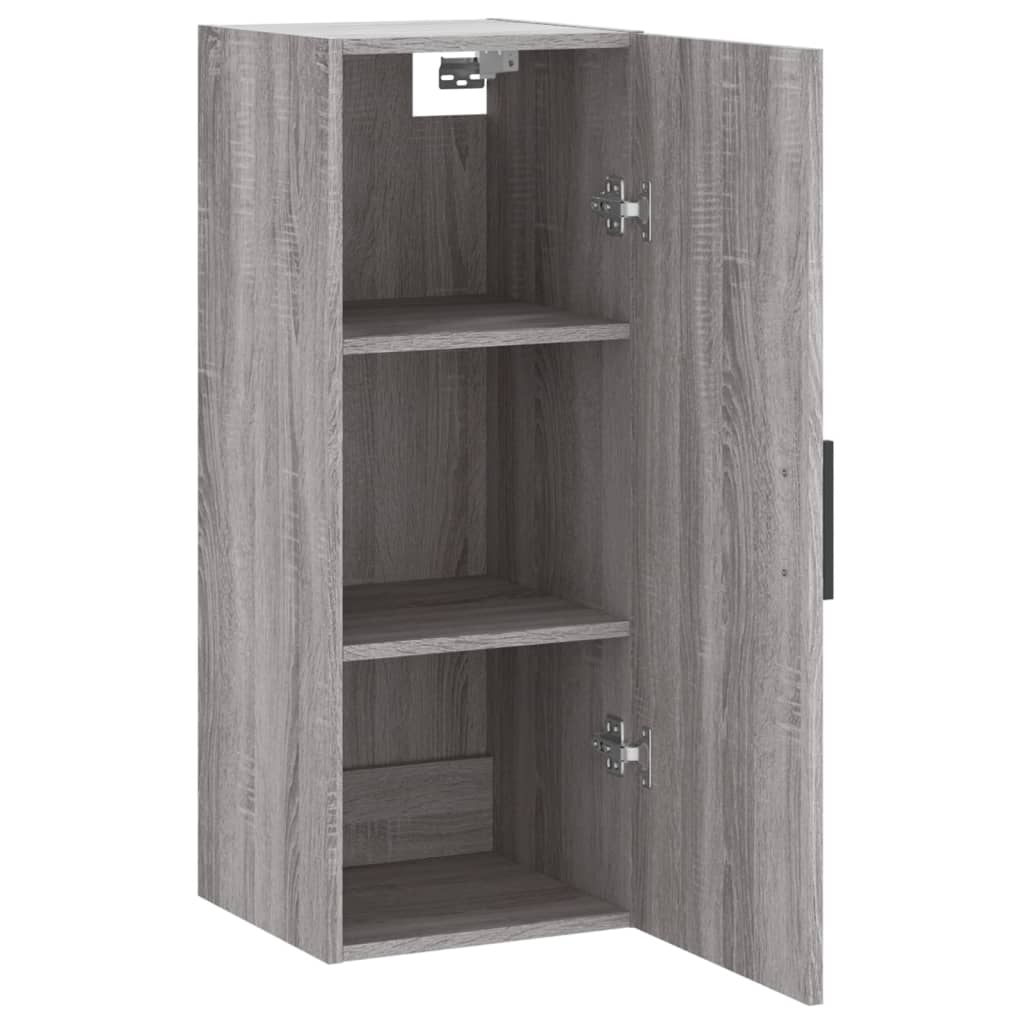 Wall Mounted Cabinet Grey Sonoma 34,5x34x90 cm