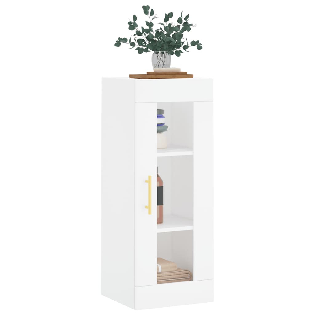 Wall Mounted Cabinet White 34,5x34x90 cm