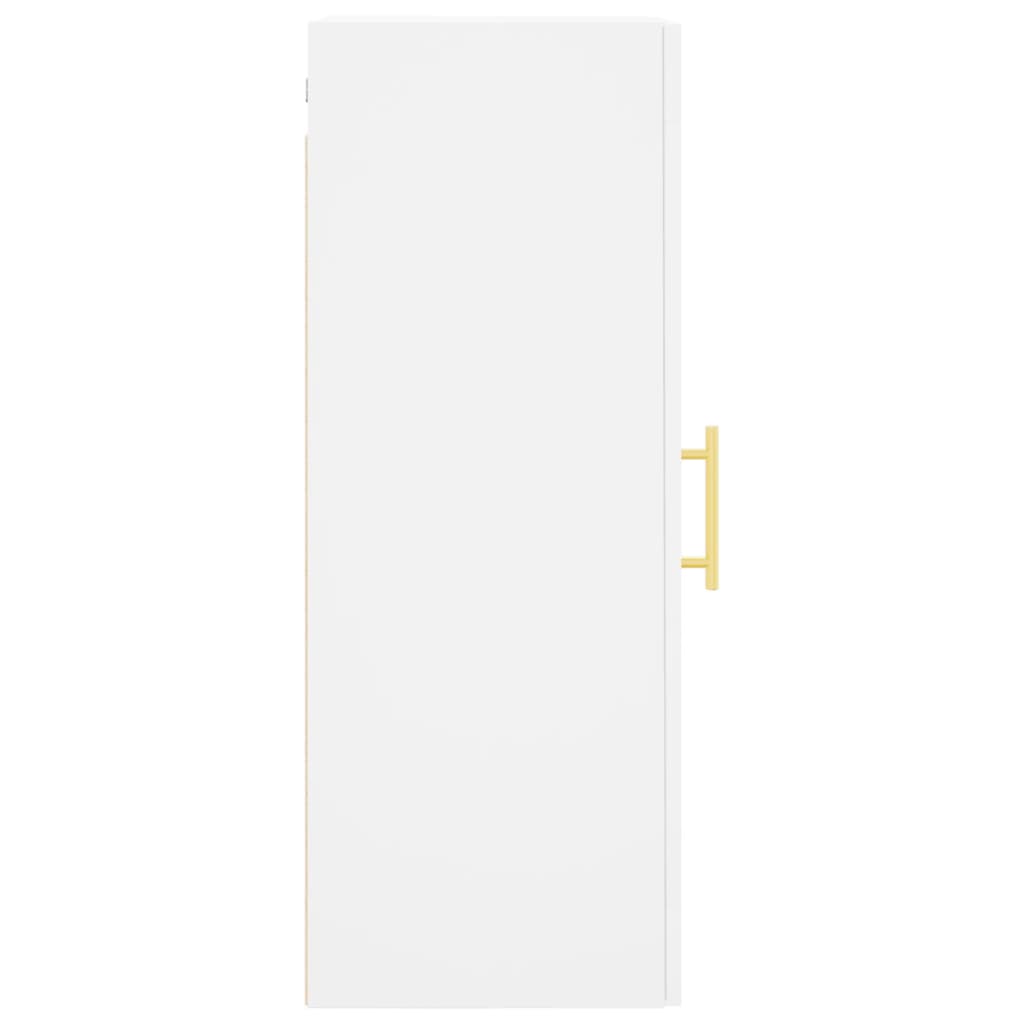 Wall Mounted Cabinet White 34,5x34x90 cm