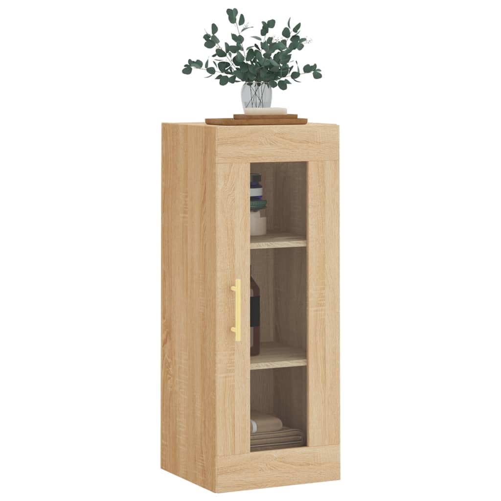 Wall Mounted Cabinet Sonoma Oak 34,5x34x90 cm