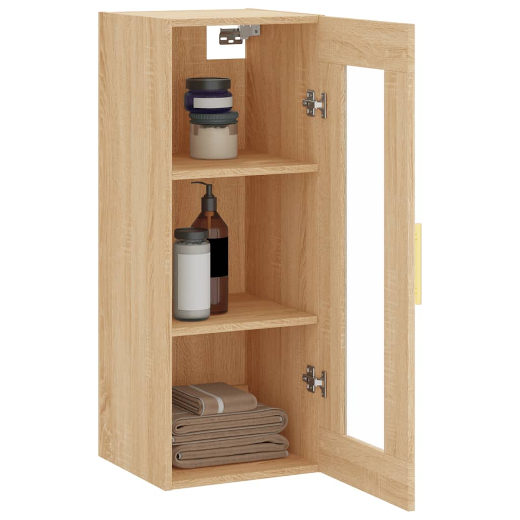 Wall Mounted Cabinet Sonoma Oak 34,5x34x90 cm