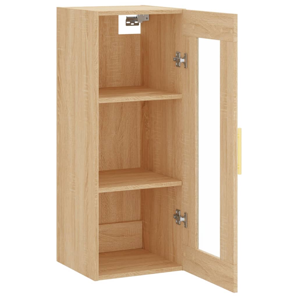 Wall Mounted Cabinet Sonoma Oak 34,5x34x90 cm