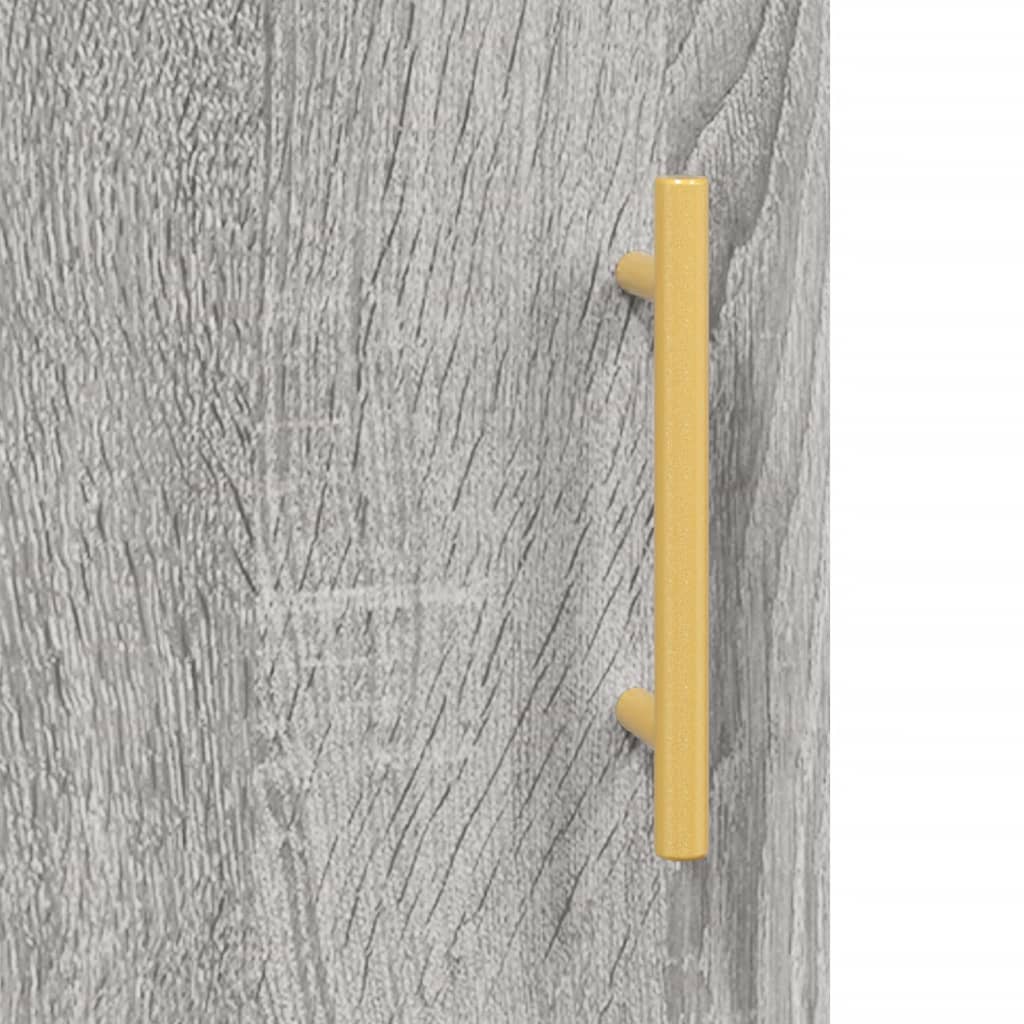 Wall Mounted Cabinet Grey Sonoma 34,5x34x90 cm