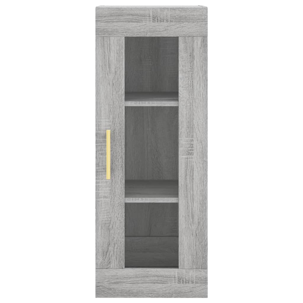 Wall Mounted Cabinet Grey Sonoma 34,5x34x90 cm
