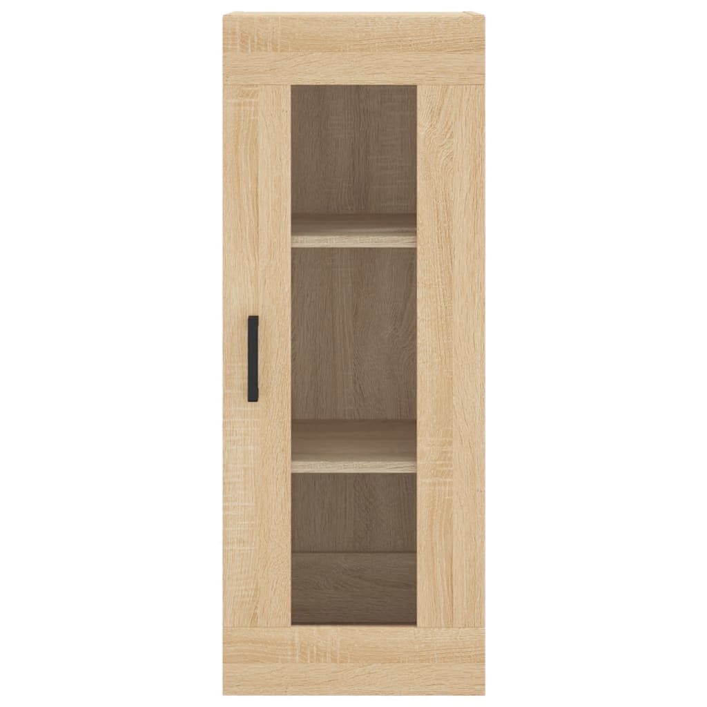 vidaXL Wall Mounted Cabinet Sonoma Oak 34.5x34x90 cm