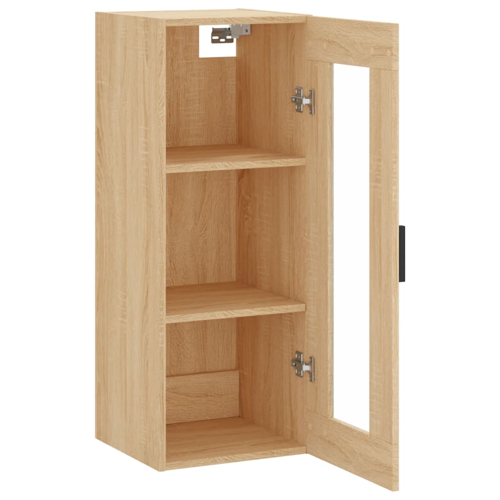 vidaXL Wall Mounted Cabinet Sonoma Oak 34.5x34x90 cm