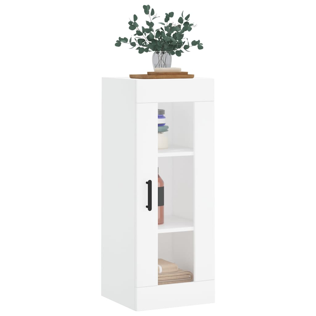 Wall Mounted Cabinet White 34,5x34x90 cm