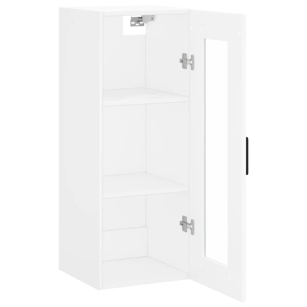 Wall Mounted Cabinet White 34,5x34x90 cm