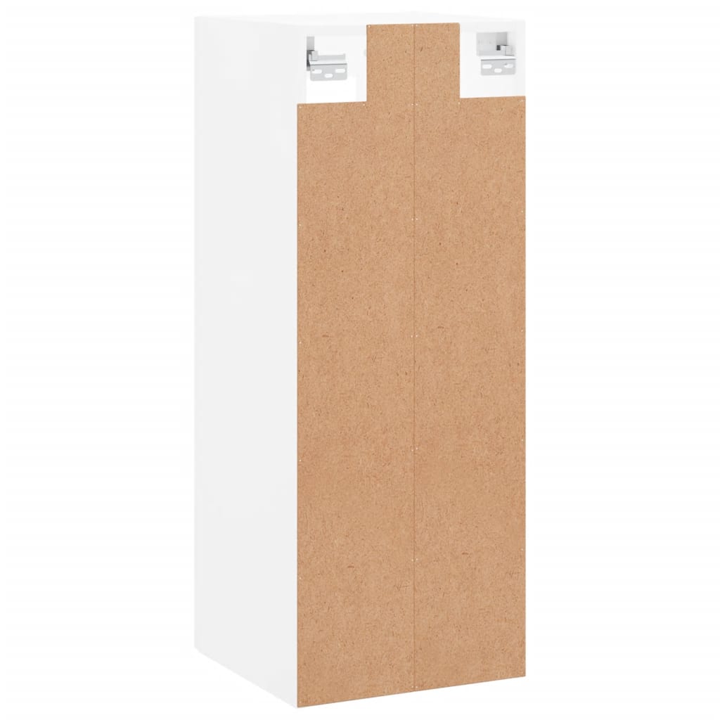 Wall Mounted Cabinet White 34,5x34x90 cm