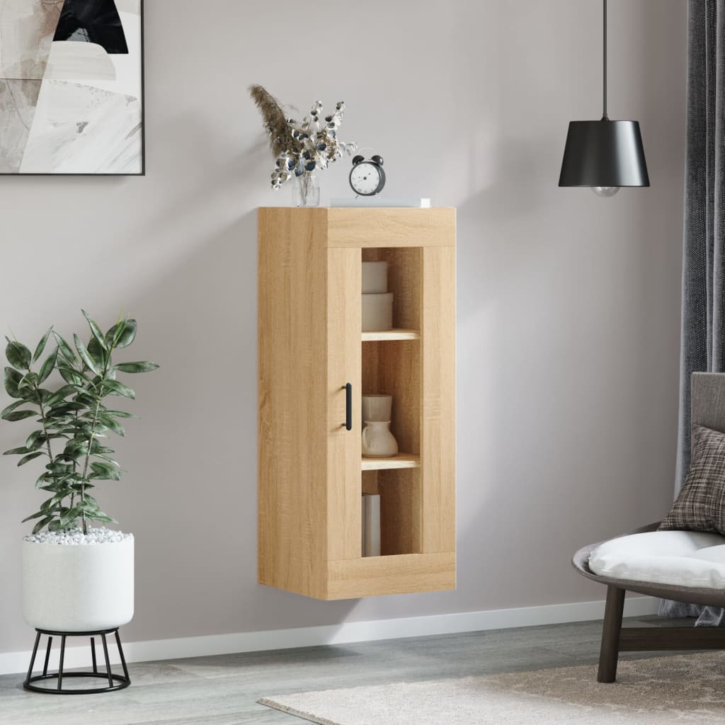 Wall Mounted Cabinet Sonoma Oak 34,5x34x90 cm