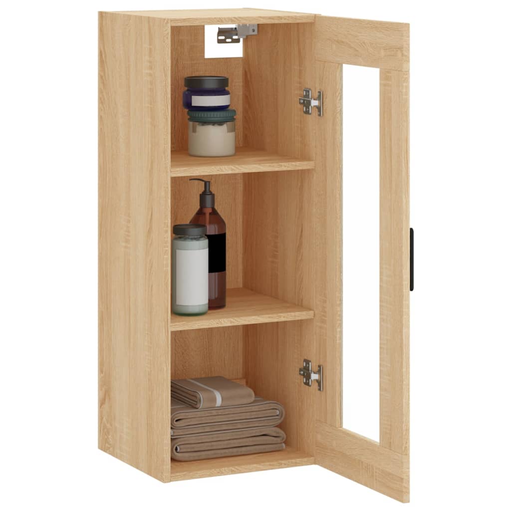 Wall Mounted Cabinet Sonoma Oak 34,5x34x90 cm