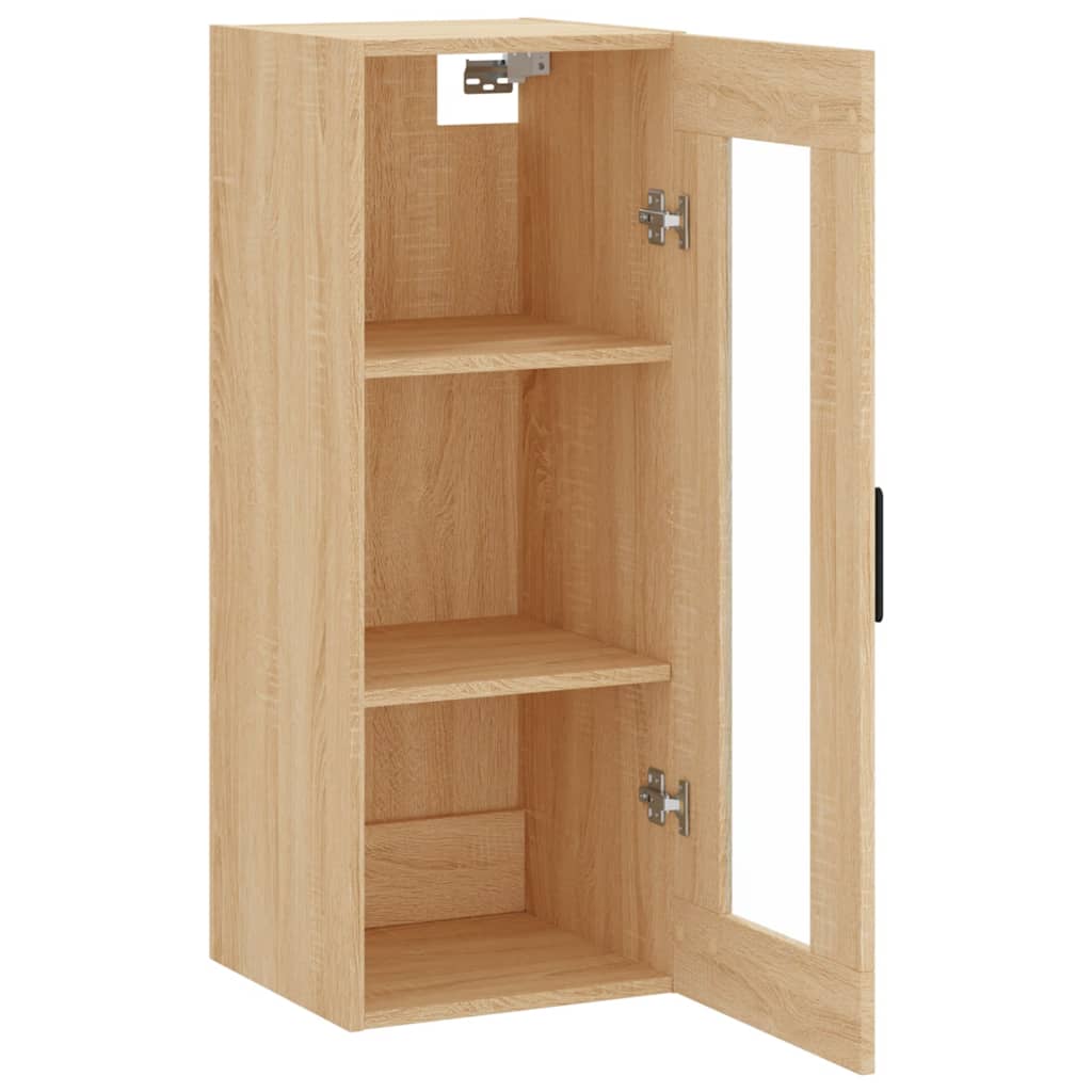 Wall Mounted Cabinet Sonoma Oak 34,5x34x90 cm