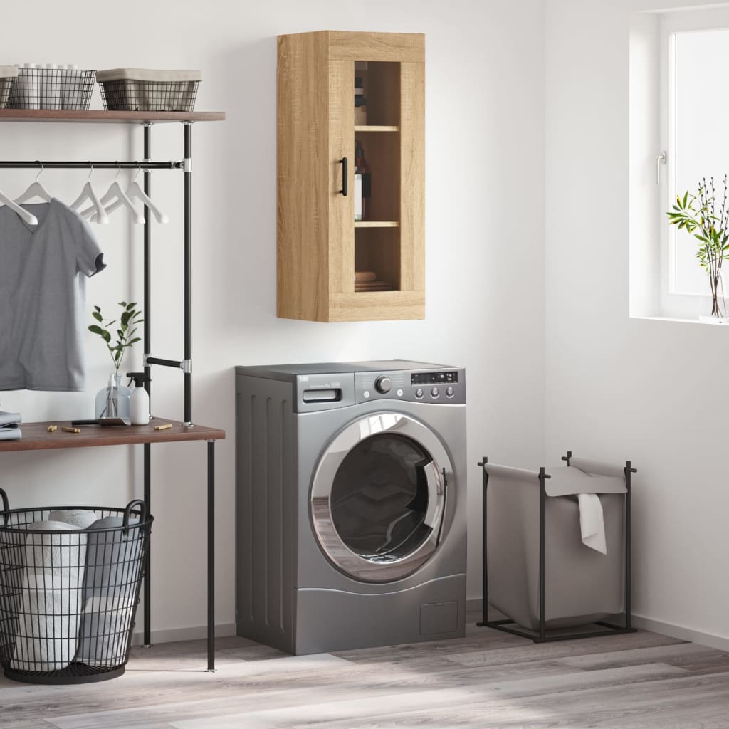 Wall Mounted Cabinet Sonoma Oak 34,5x34x90 cm