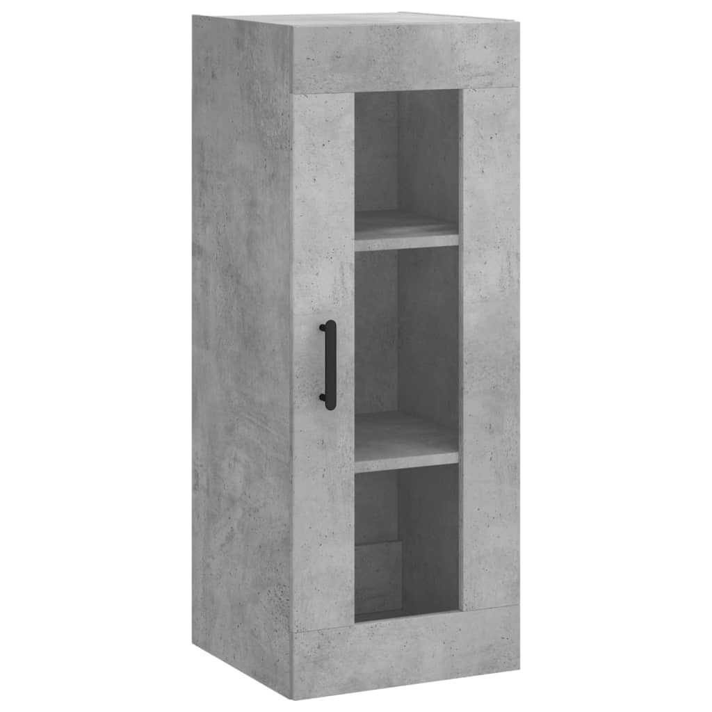 Wall Mounted Cabinet Concrete Grey 34,5x34x90 cm