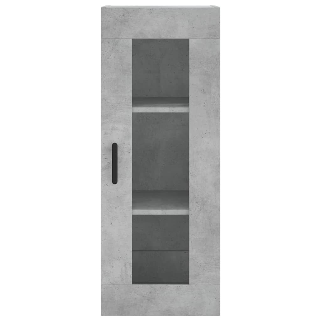 Wall Mounted Cabinet Concrete Grey 34,5x34x90 cm