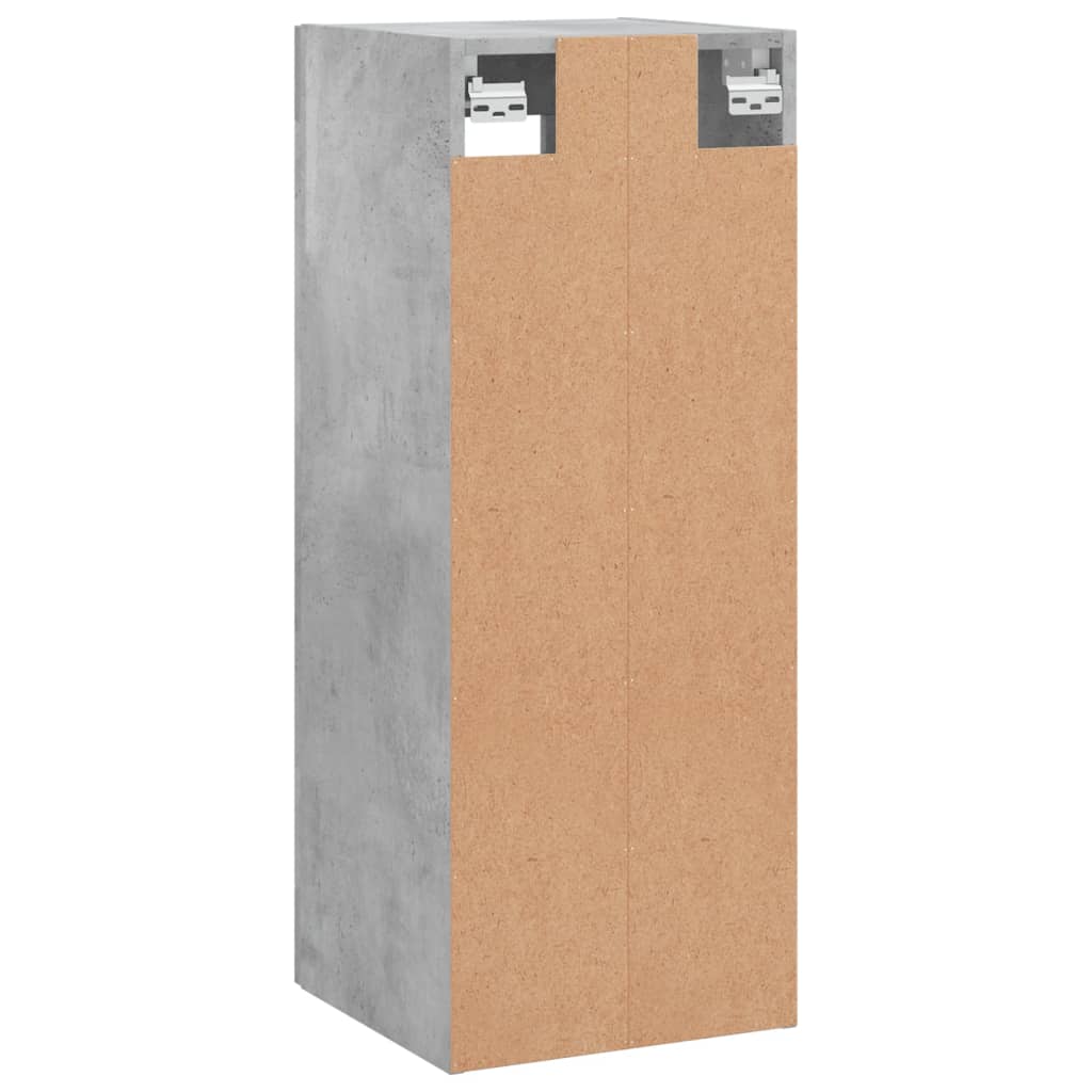 Wall Mounted Cabinet Concrete Grey 34,5x34x90 cm