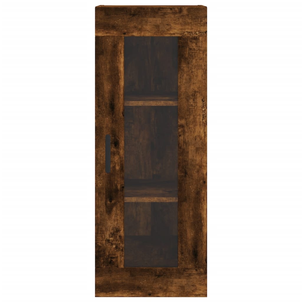 Wall Mounted Cabinet Smoked Oak 34,5x34x90 cm