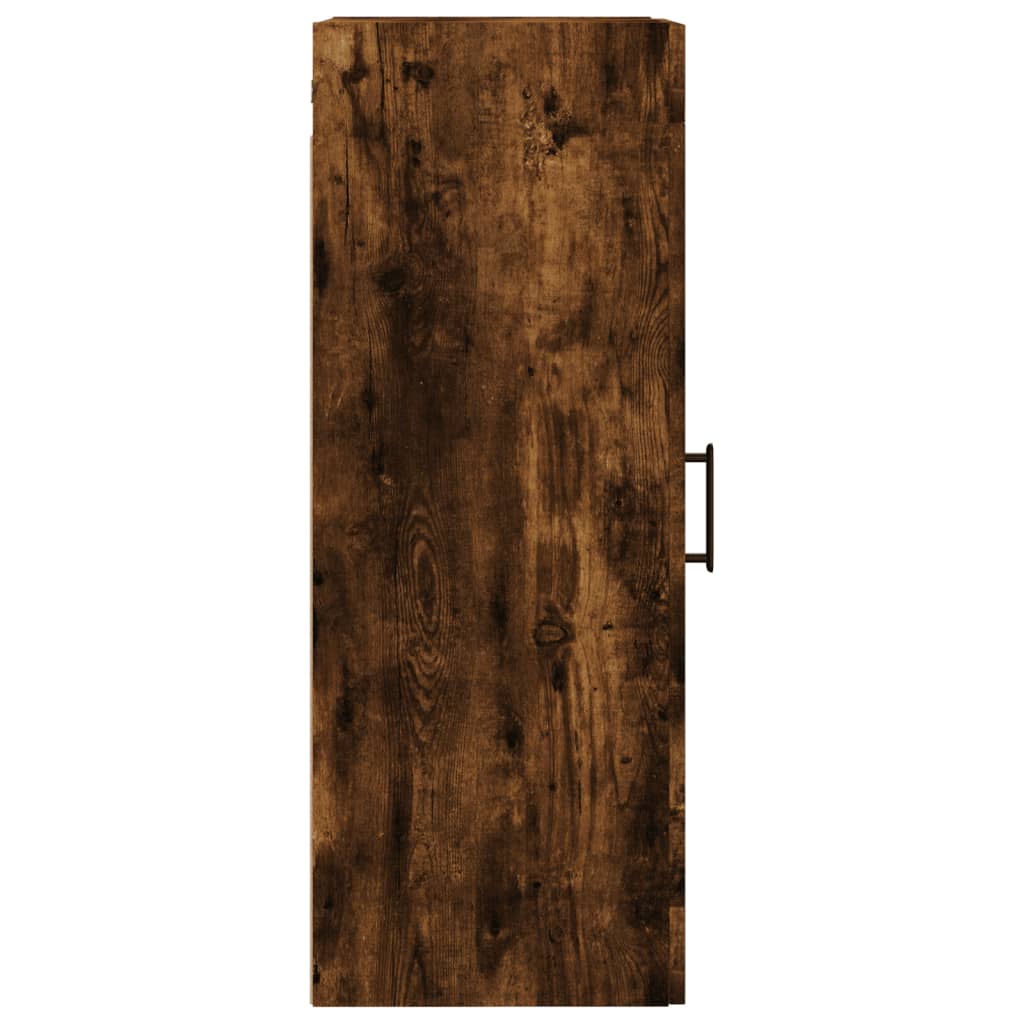 Wall Mounted Cabinet Smoked Oak 34,5x34x90 cm