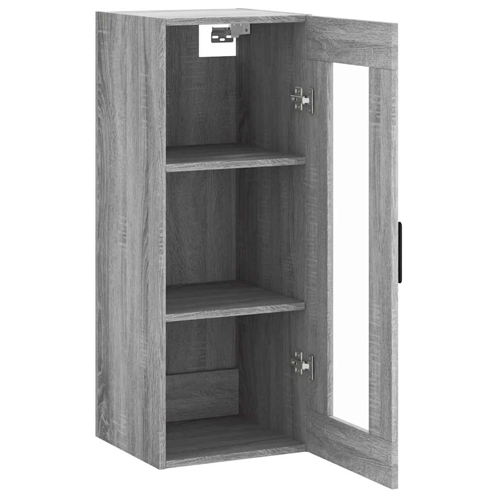 Wall Mounted Cabinet Grey Sonoma 34,5x34x90 cm