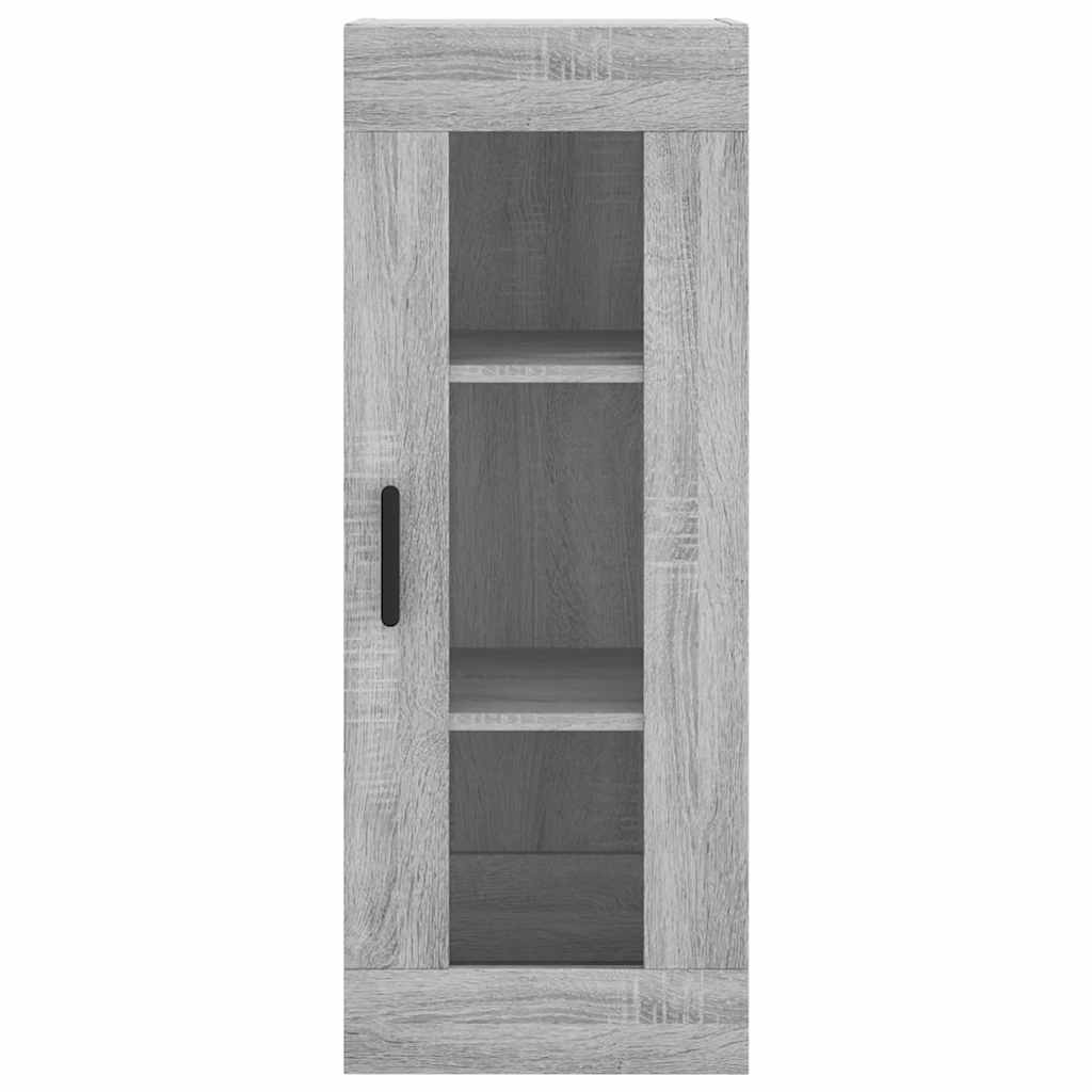 Wall Mounted Cabinet Grey Sonoma 34,5x34x90 cm
