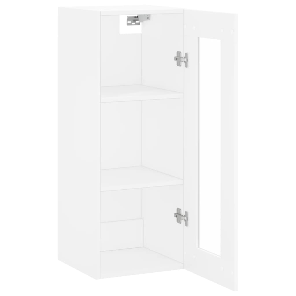 Wall Mounted Cabinet White 34,5x34x90 cm