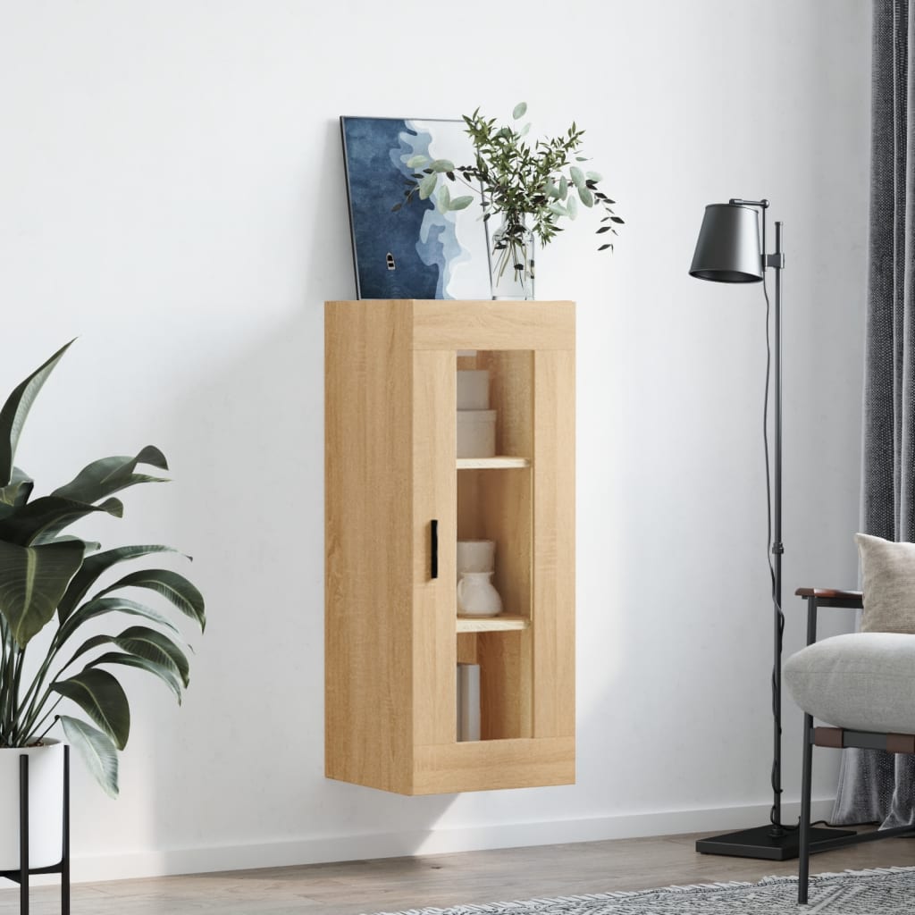 Wall Mounted Cabinet Sonoma Oak 34,5x34x90 cm