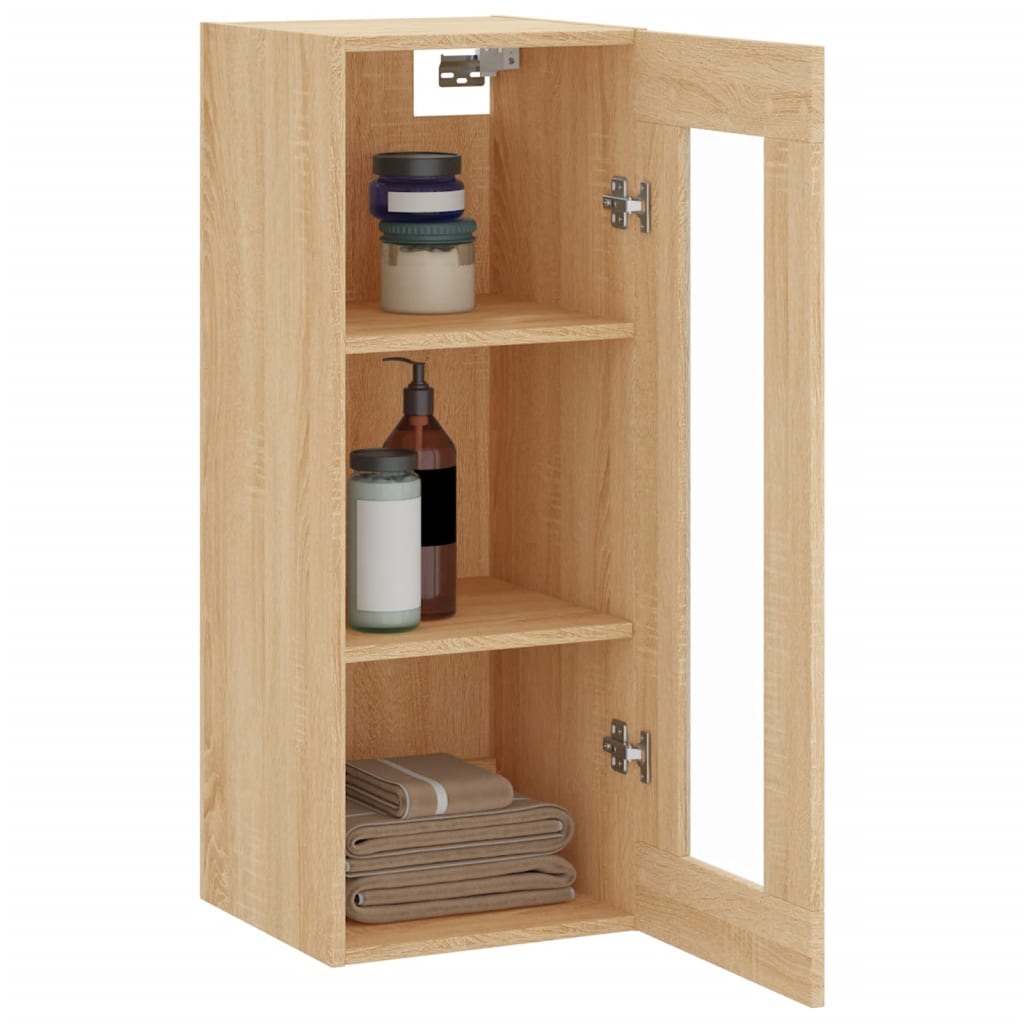 Wall Mounted Cabinet Sonoma Oak 34,5x34x90 cm