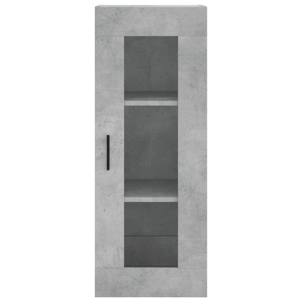 Wall Mounted Cabinet Concrete Grey 34,5x34x90 cm