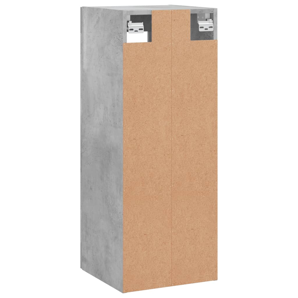 Wall Mounted Cabinet Concrete Grey 34,5x34x90 cm
