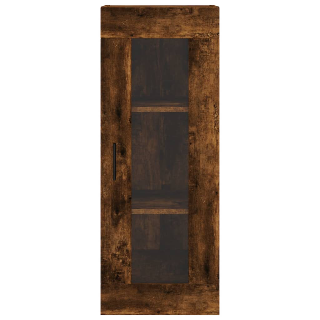 Wall Mounted Cabinet Smoked Oak 34,5x34x90 cm