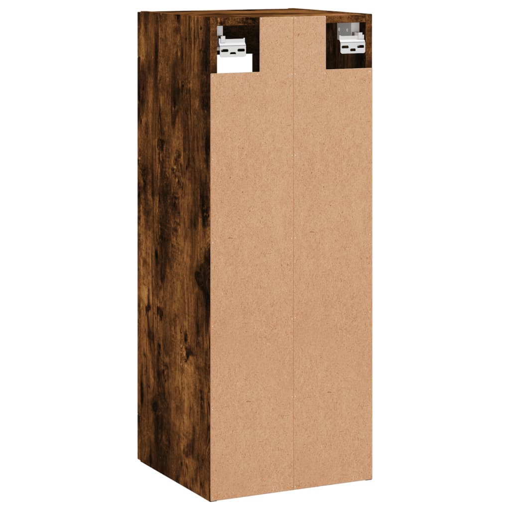 Wall Mounted Cabinet Smoked Oak 34,5x34x90 cm