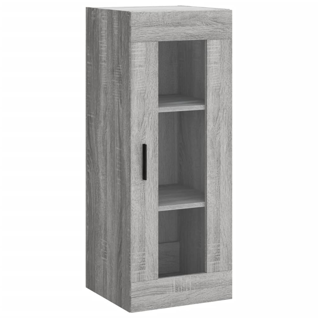 Wall Mounted Cabinet Grey Sonoma 34,5x34x90 cm