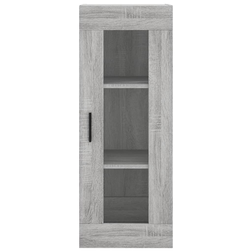Wall Mounted Cabinet Grey Sonoma 34,5x34x90 cm