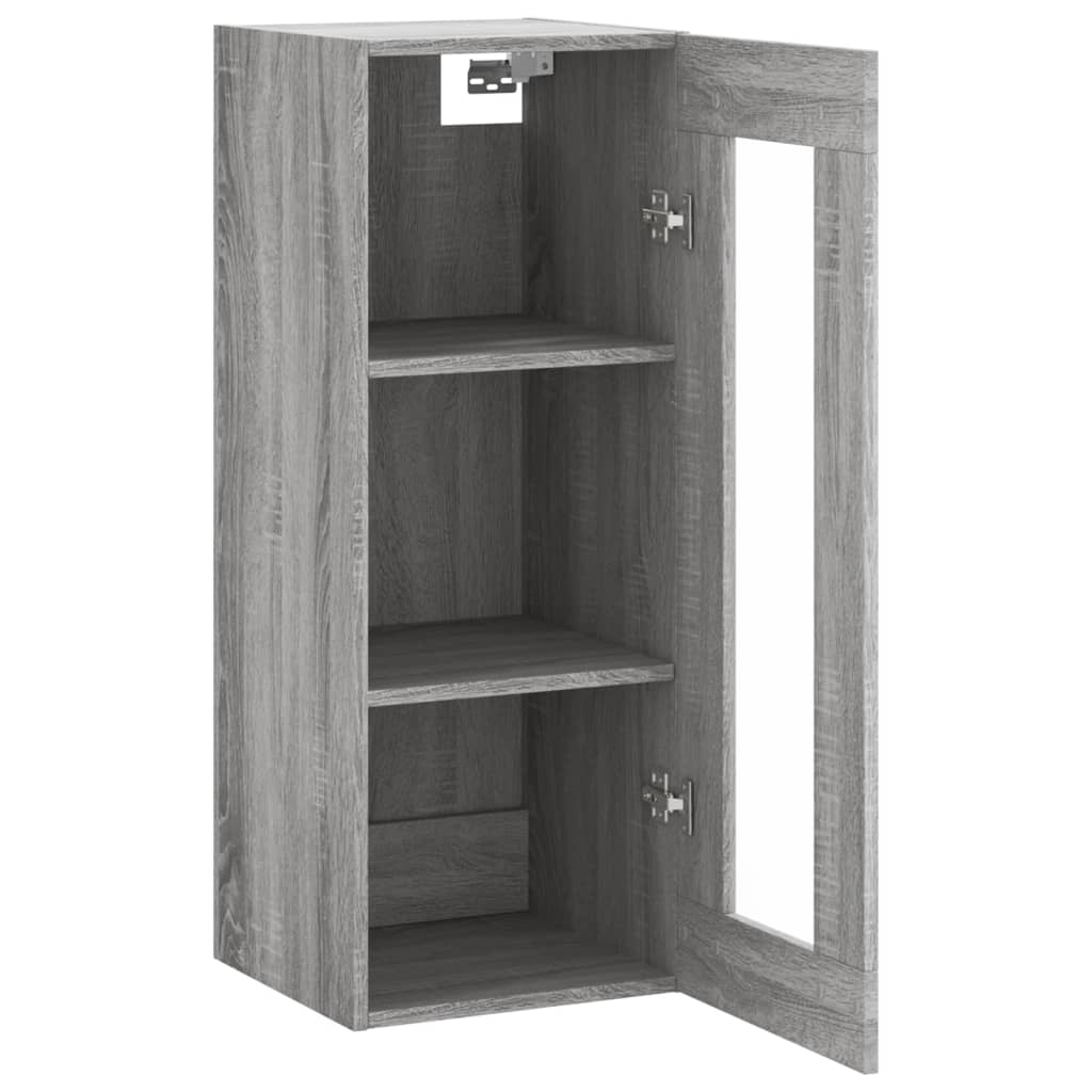 Wall Mounted Cabinet Grey Sonoma 34,5x34x90 cm