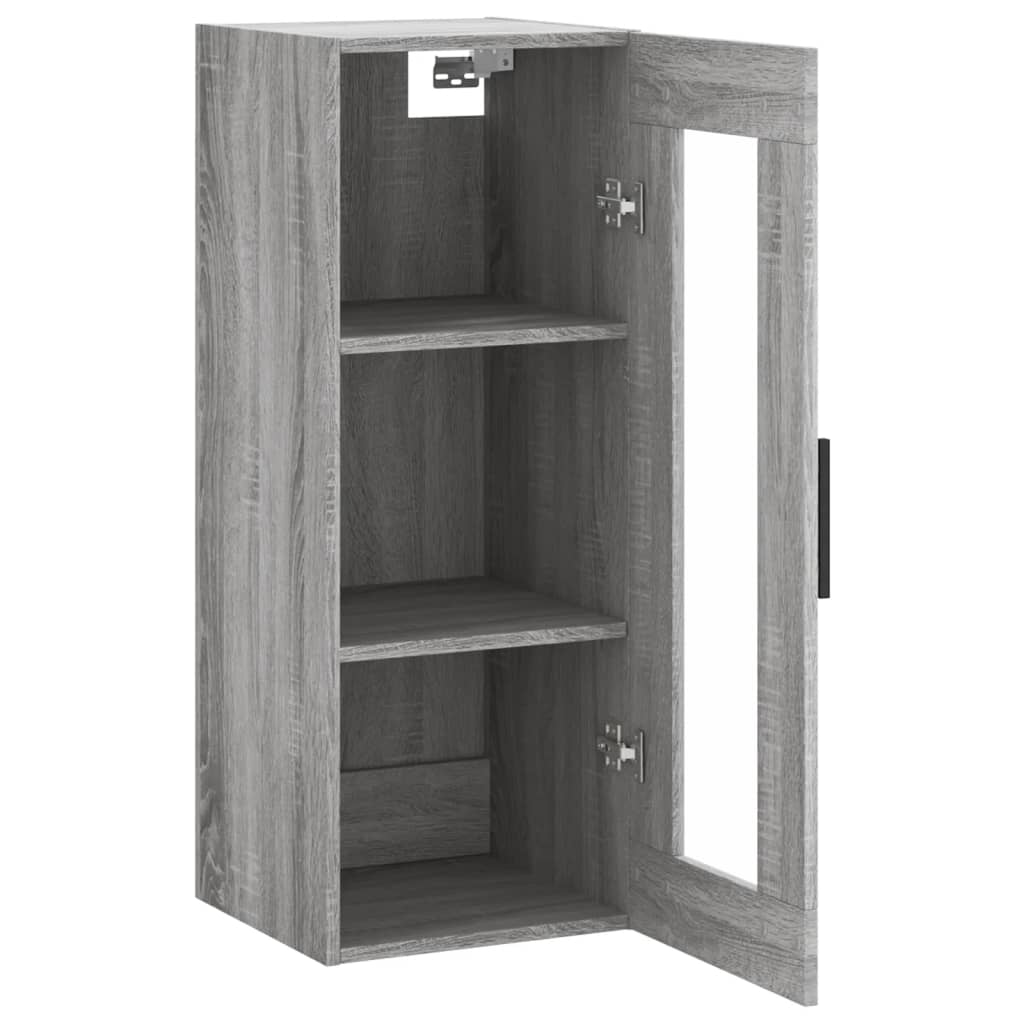 Wall Mounted Cabinet Grey Sonoma 34,5x34x90 cm