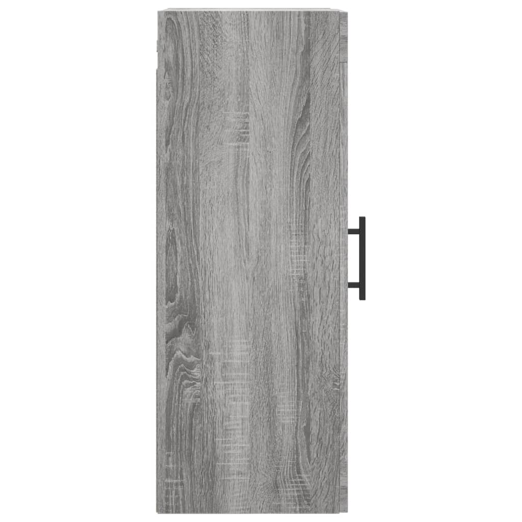 Wall Mounted Cabinet Grey Sonoma 34,5x34x90 cm
