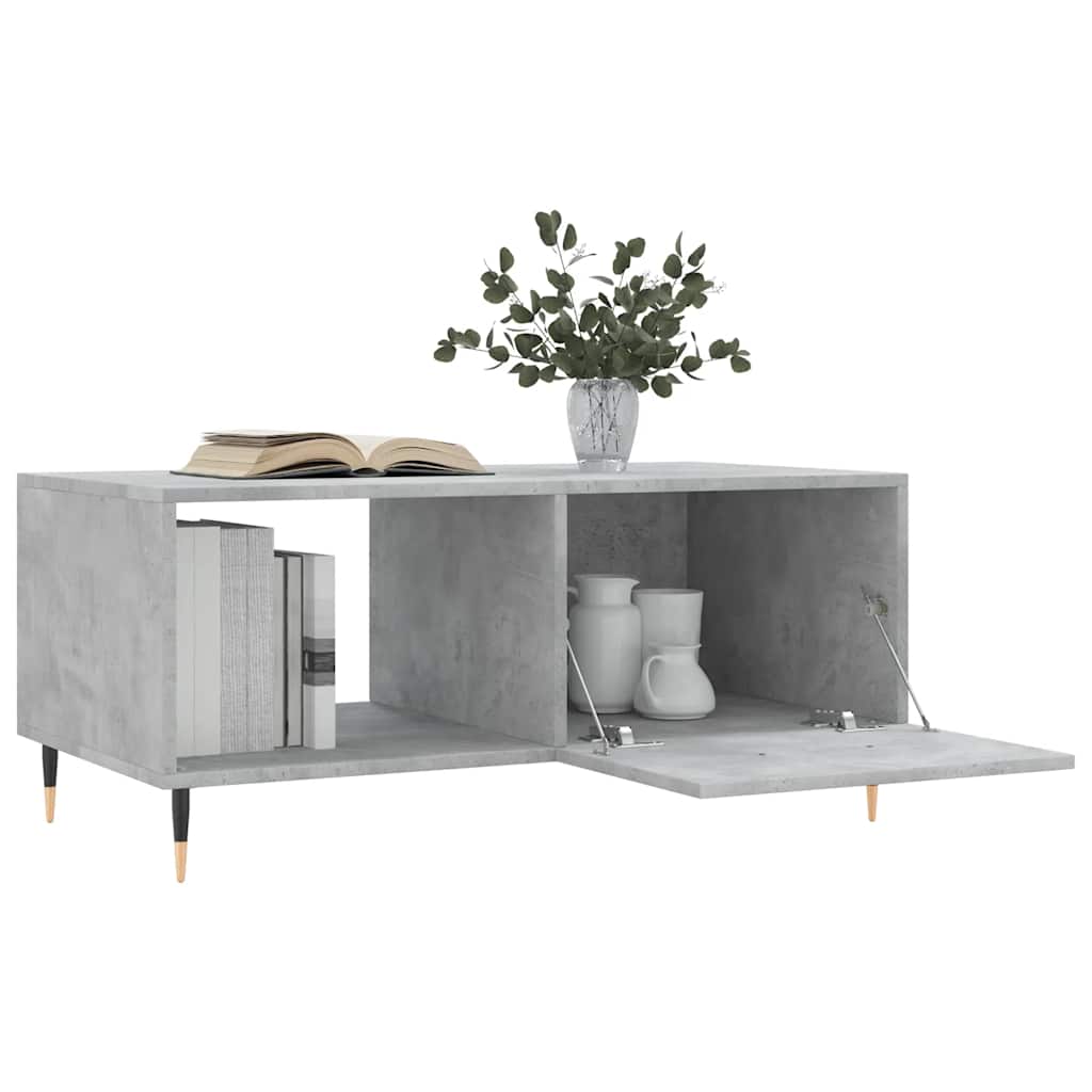 Coffee Table Concrete Grey 90x50x40 cm Engineered Wood