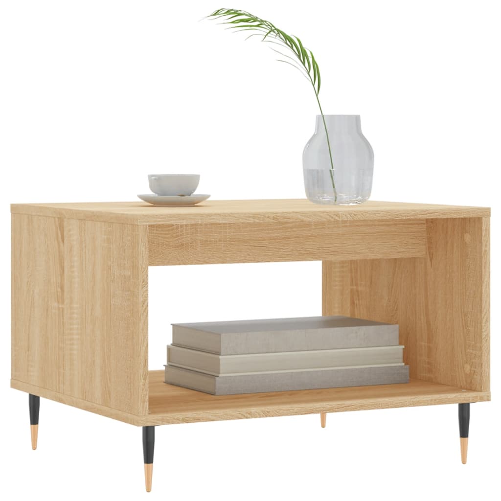 Coffee Table Sonoma Oak 60x50x40 cm Engineered Wood